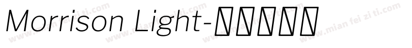 Morrison Light字体转换